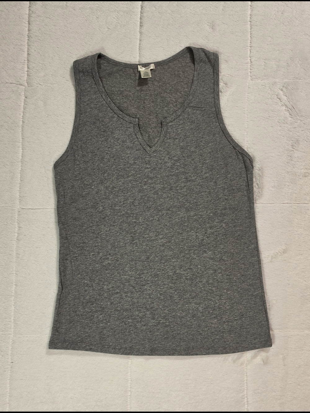 Bozzolo Heather Gray Split-Notch Tank(100PC-95)